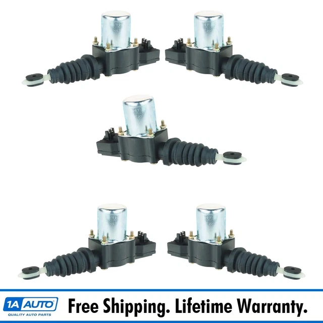 Power Door Lock Actuator 5 Piece Kit Set for Suburban Tahoe Yukon w/ Barn Doors