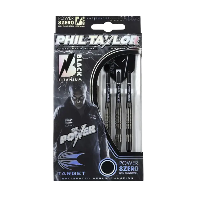 Target Soft Darts Phil Taylor Power 8Zero Black 20g Dart Dartpfeile + Zub.