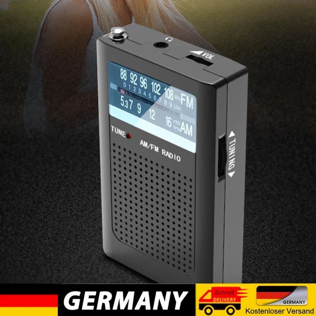 ANTENNA RADIO TASCABILE integrata da esterno mini radio AM/FM dual band