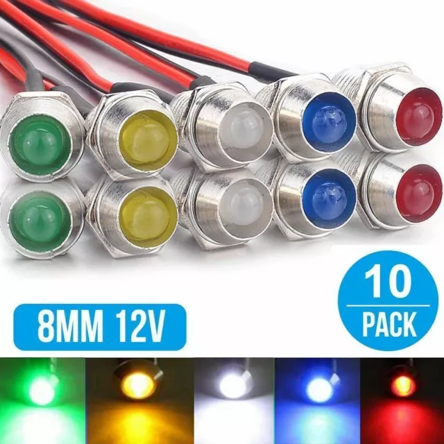 12V LED Light Car Boat Dash Dashboard Panel Indicator Warning Lamp Car Accessory