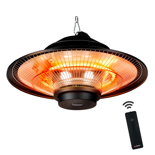 alpina Heizstrahler Terrasse GS-1500 - Infrarotheizung 1500W - Deckenheizstrahle