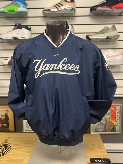 Vintage Nike Embroidery Game Shirt Nylon Jacket Yankees Medium