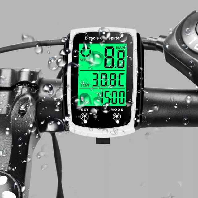 Imperméable Bicyclette Câblé Compteur Vélo Lcd-Computer Vitesse Odomètre Anglais