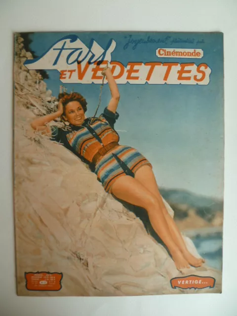 Magazine STARS et VEDETTES (CINEMONDE) n° 17 de 1950 - Cv. Pin Up "Vertiges"