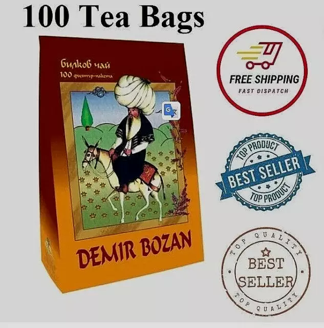 Demir Bozan tea Body detox Cholesterol reducer Immune system boost 100 Tea Bags