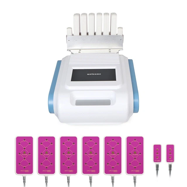 Professinal 635&650nm 160mw LED Pads Body Slimming Shape Machine 6 Big +2 Small