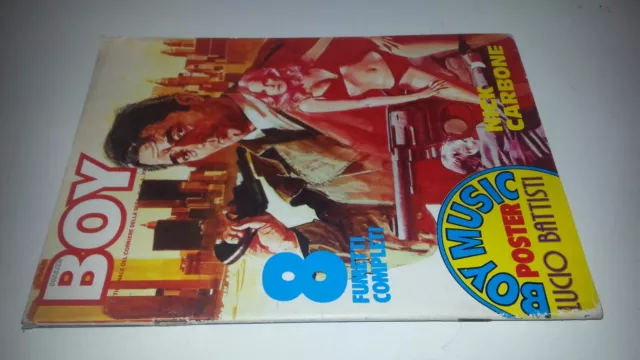 CORRIER BOY 1978 # 25 - BOY MUSIC con POSTER LUCIO BATTISTI - 8 FUMETTI COMPLETI