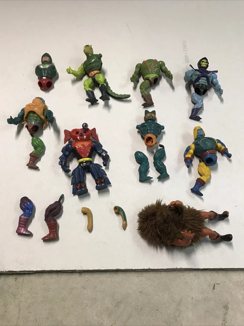 Vintage He-Man MOTU Action Figure Lot 80’s For Parts Or Restoration Mattel