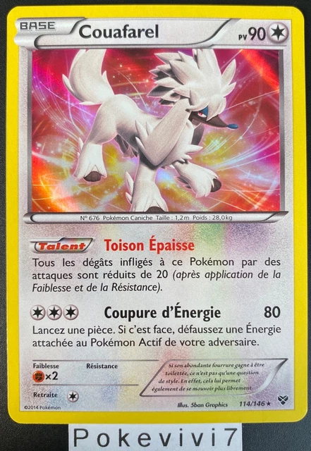 Carte Pokemon COUAFAREL 114/146 Holo XY de Base FR