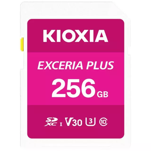 Kioxia EXCERIA PLUS Carte SDXC 256 GB UHS-I, v30 Video Speed Class