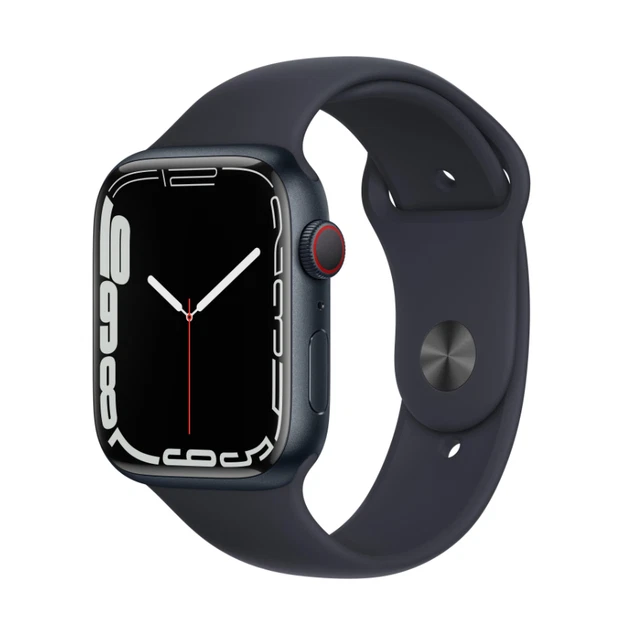 Apple Watch S7 GPS+Cellular 45 mm Mitternacht 140-220mm MKJP3FDA