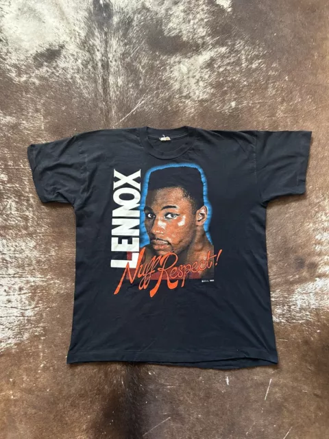 1993 Lennox Lewis “nuff Respect” Vintage Single Stitch T Shirt