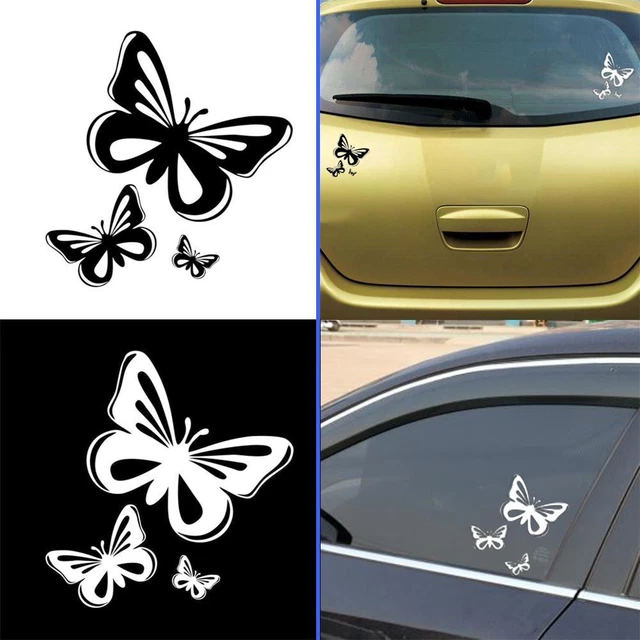 15,2 * 17cm accesorios de estilo pegatinas vinilo pegatinas hermosas mariposas
