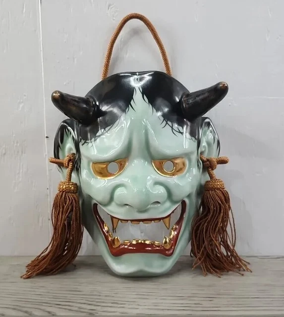 JAPANESE HANNYA ONI Demon Mask Porcelain / Ceramic 89.99 PicClick