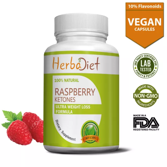 Raspberry Ketones Weight Loss 240 Capsules w/- Garcinia Green Coffee Acai Berry