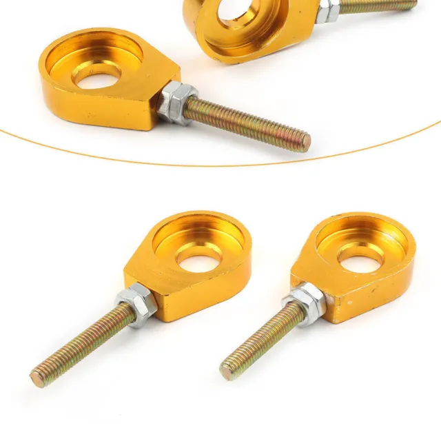 15mm Chain Adjuster Tensioner For Chinese CRF50 KLX110 SSR Pit Dirt Bike Gold US
