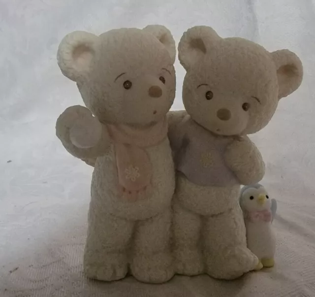 Winter Beary Wishes Life is Snow Much Fun With You In It Enesco Figurine