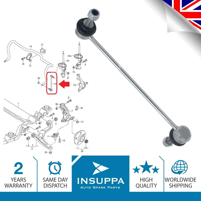 Stabilizer Anti Roll Bar Drop Link Front Right Left For VW Transporter T5
