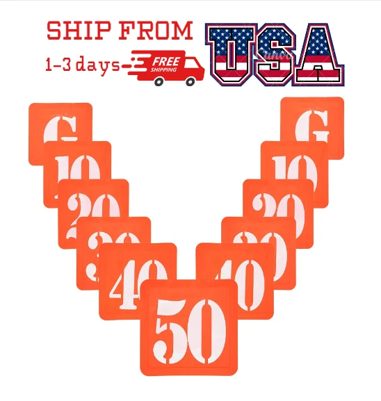 ECO WALKER FOOTBALL Field Yard Line Markers Yardage Markers with