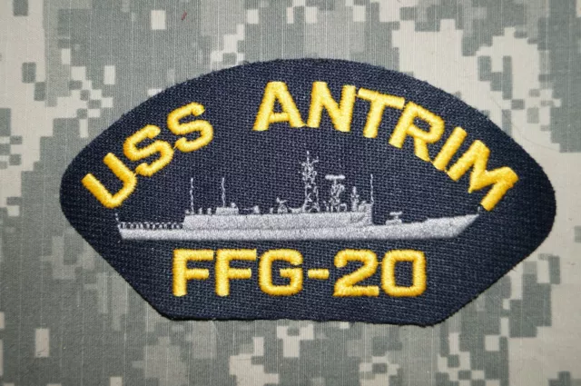 NEW RARE US Navy USS Antrim FFG-20 Embroidered Cap Military Patch
