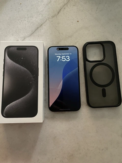 【美品】iPhone15 ProBlack Titanium 128G Buy Apple iPhone 15 Pro - 128 GB - Black Titanium (Unlocked