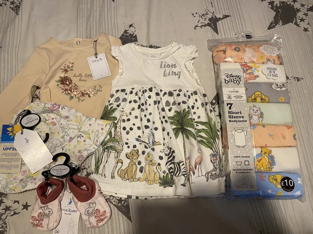 Baby Girl 3-6 Month Bundle New Disney/ Peter Rabbit