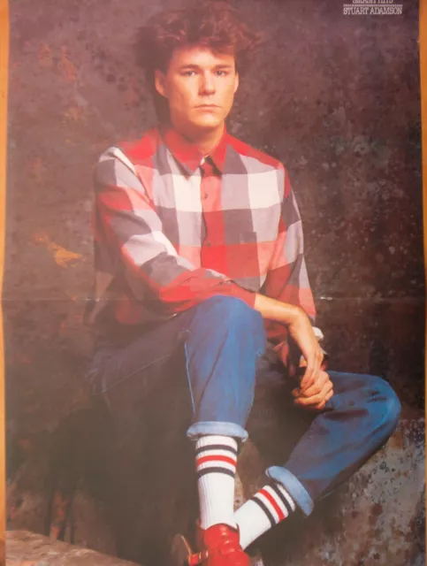 BIG COUNTRY Stuart in a checked shirt Centerfold magazine POSTER  17x11 inches