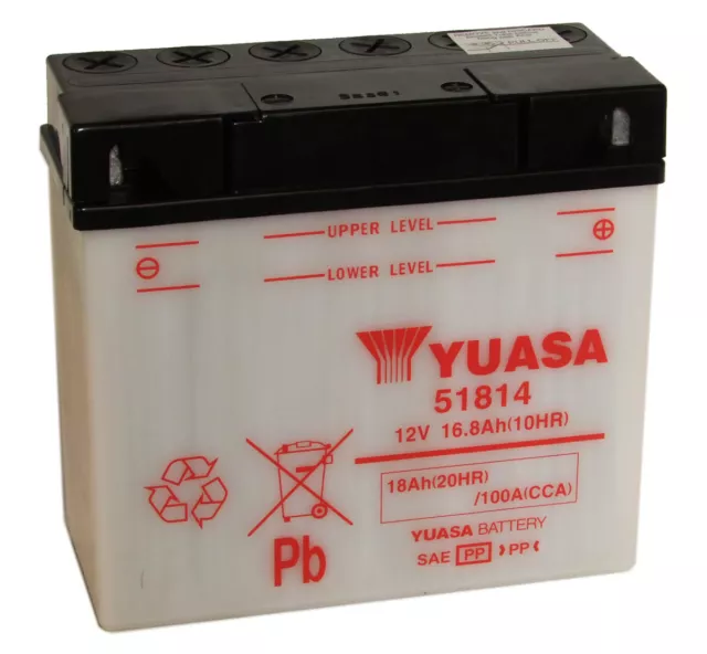 Genuine Yuasa 51814 Motorbike Motorcycle 12V Battery