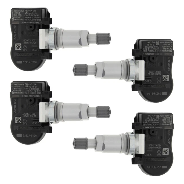 4PCS Tire Pressure Monitoring System Sensors TPMS For 52933