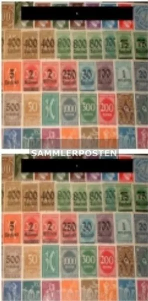 Deutsches Reich Briefmarken-50 verschiedene Marken