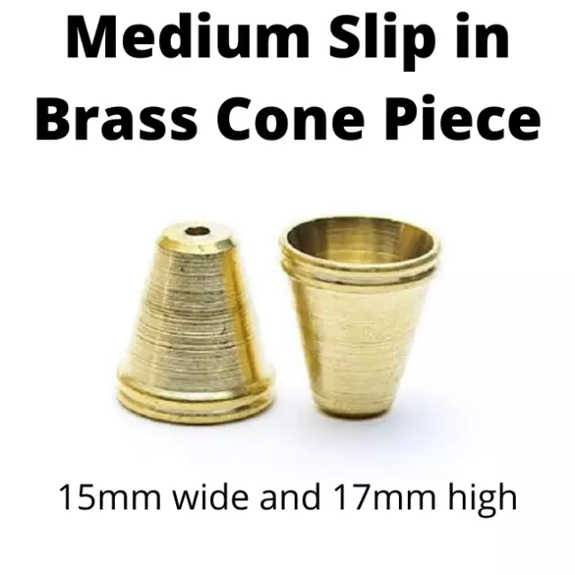 Medium Slip in Brass Cone Piece Billy Toker baccy metal cone smoke tobacco x1