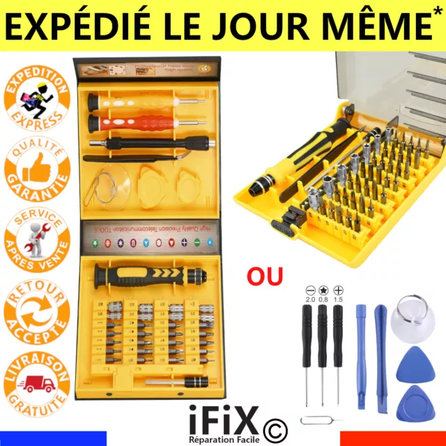 Kit De Tournevis 9 Pièces Pour Réparation IPhone Et Téléphones - Universel - Neuf
