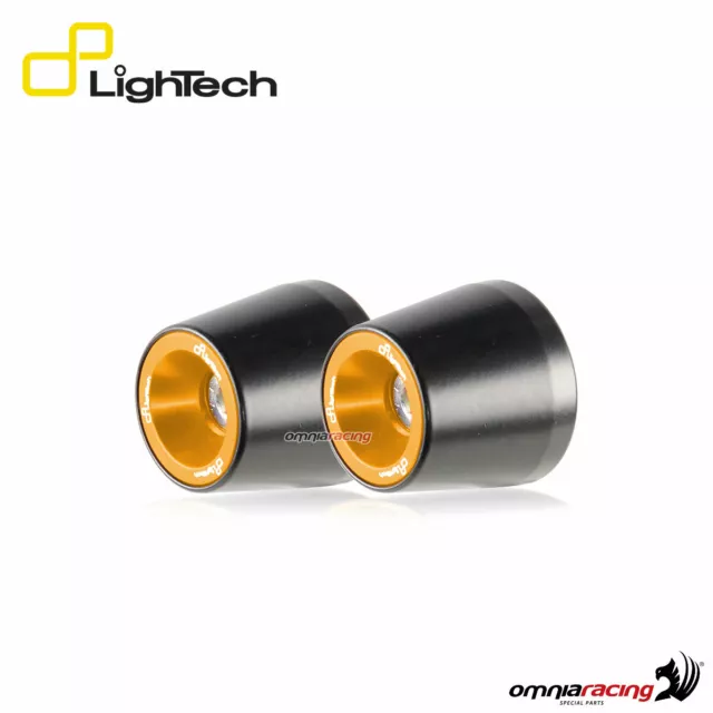 Paar Lightech Lenkergewichte farbe gold für Suzuki GSXR600/750 2001