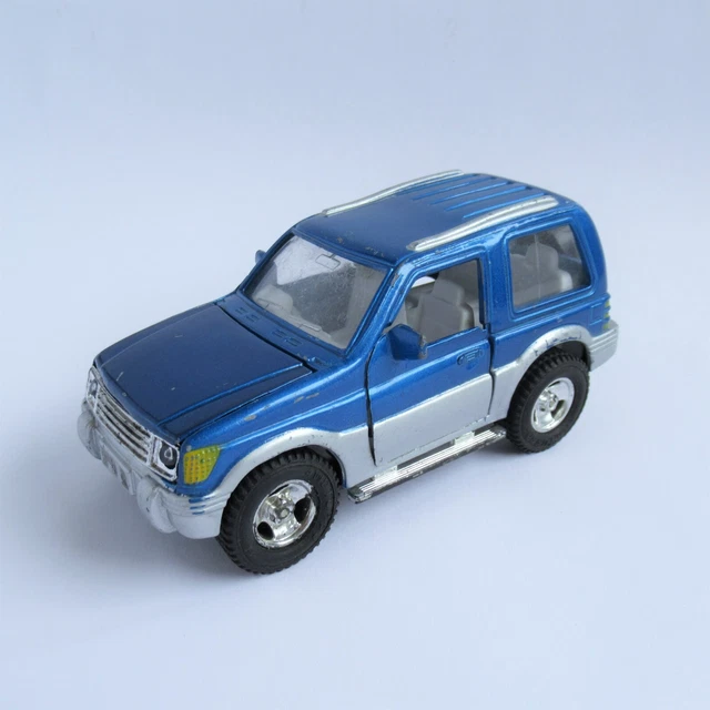 Mitsubishi Pajero 3 Door Diecast Model Car 13.5cm Toy Shogun Blue Made in China