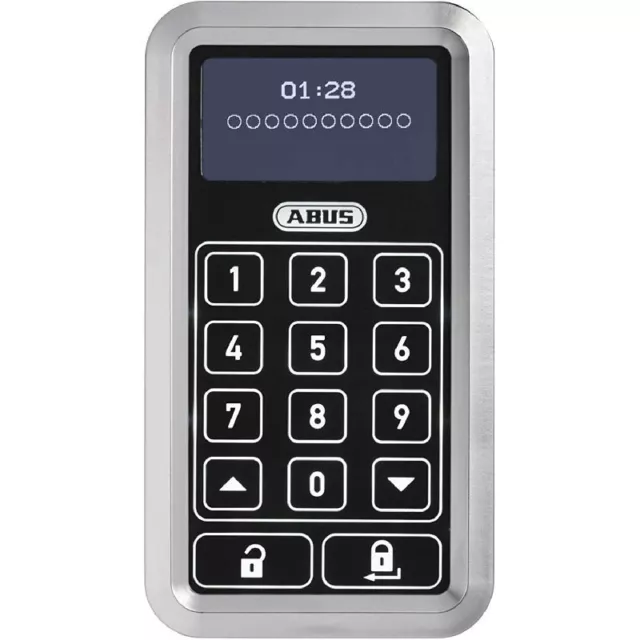 ABUS Funk-Tastatur HomeTec Pro CFT3000S silber & Tastatur-Sichtschutz 73361