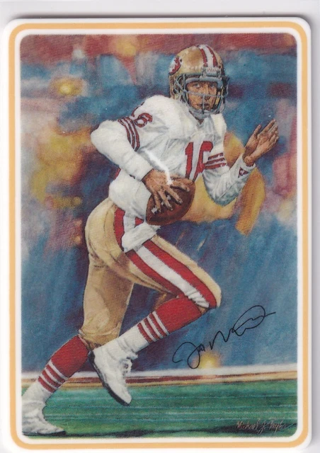 1991 Gartlan USA Ceramic Card Joe Montana #16 Error Card