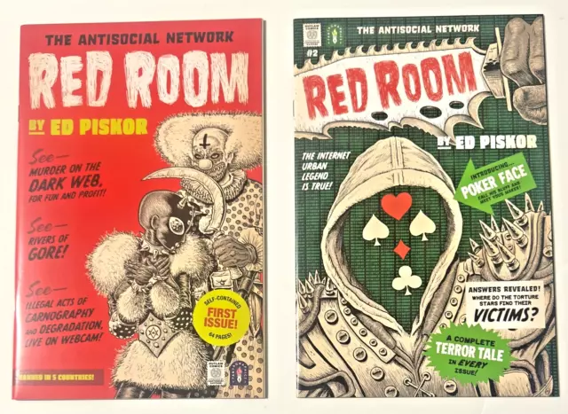 RED ROOM #1 & # 2  1st Print  Ed Piskor Fantagraphics Comics 2021  NM
