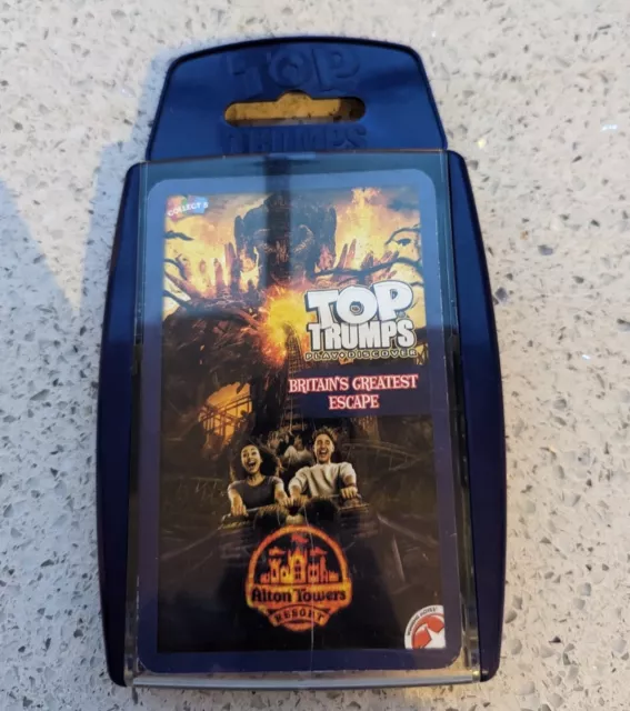 TOP TRUMPS - ALTON TOWERS BRITAINS GREATEST ESCAPE Boxed Ultra RARE