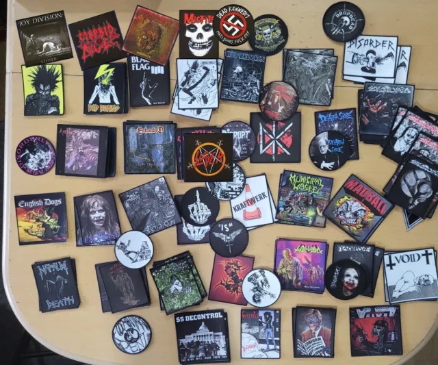 PATCHES IRON-ON Punk Rock Hardcore heavy metal crust anarcho grind embroidered