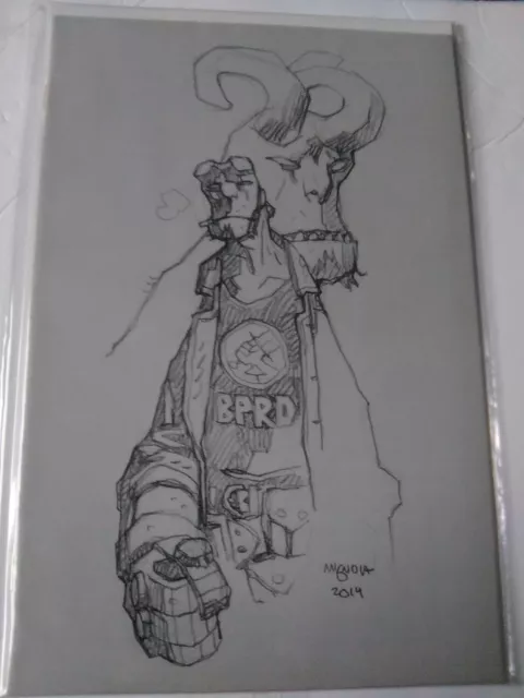 HELLBOY and the BPRD #1 Virgin Sketch Cover Mignola 1:50 variant