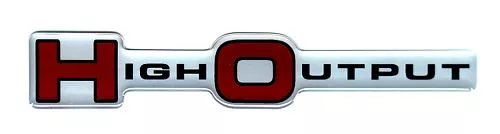 High Output HO 3D EMBLEM SATIN CHROME