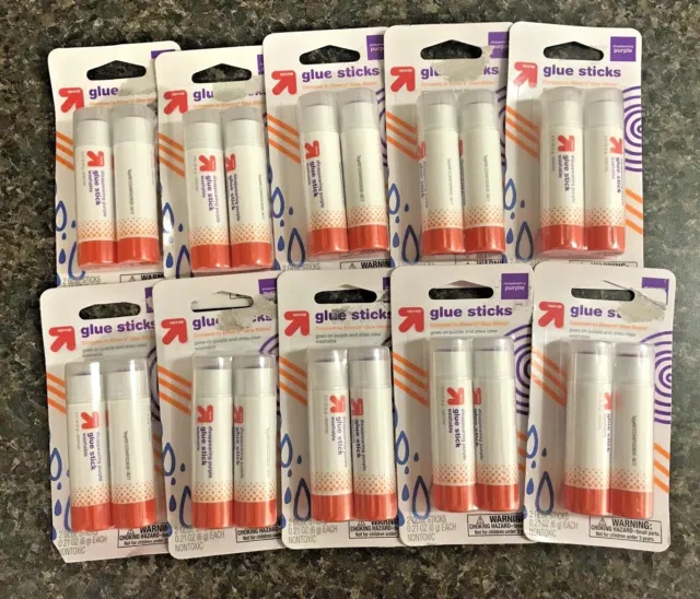 NEW ELMERS WASHABLE Glue Sticks Disappearing Purple Lot of 14 Two Packs  $8.99 - PicClick