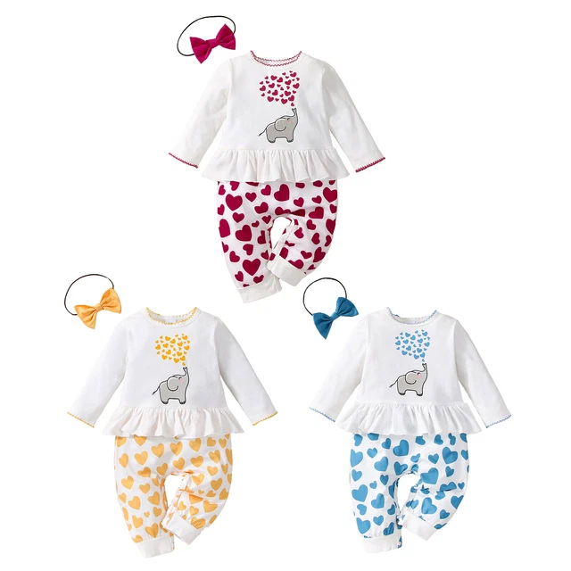 Tuta a maniche lunghe per bambine cartone animato carino romper peplum set body casual
