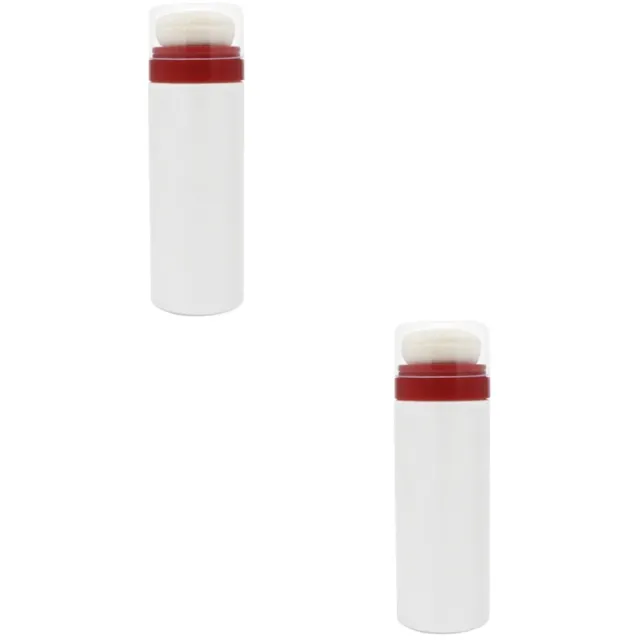 2 piezas Pp contenedores de polvo sueltos para niños pequeños botella de inflado