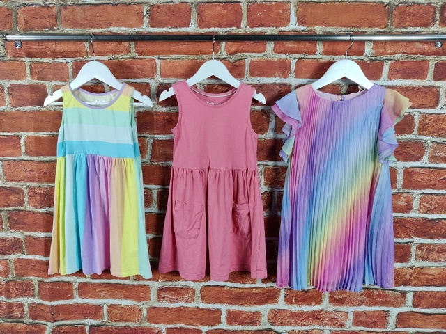 Girls Bundle Age 4-5 Years Gap Next Nutmeg H&M Sleeveless Dress Set Party 110Cm