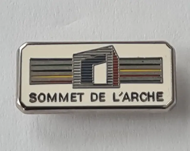 Rare Badge - 15th G7 SUMMIT PARIS 1989 Sommet De L'Arche (Ex Sir Bernard Ingham)