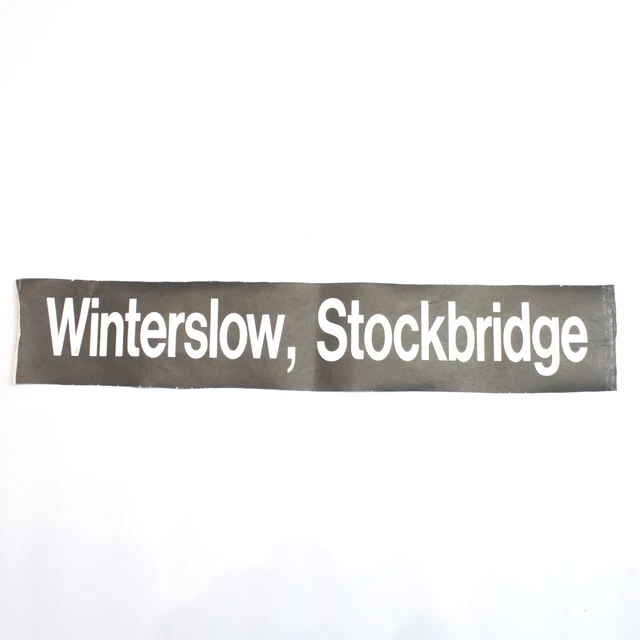 Winterslow Stockbridge Busjalousie Ziel Vintage bedruckt Tyvek Original
