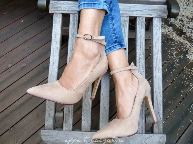 Decollete sales scamosciate beige