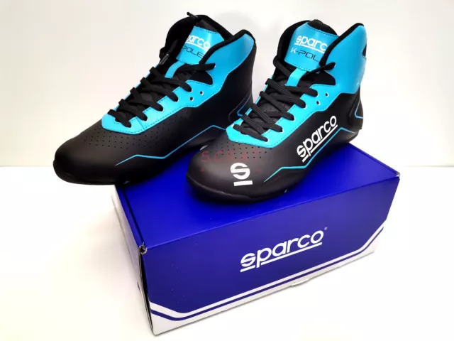 Sparco K-Pole Kartschuhe Motorsport Blau Schwarz Model 2020 2