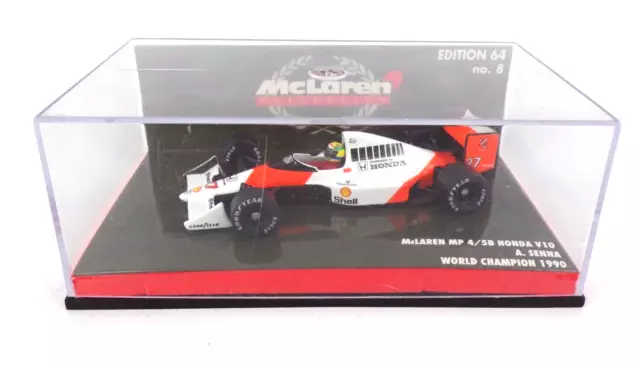 McLaren MP 4/5B Honda V10 - A. Senna 1/64e Paul's Model Art Miniature Vehicle